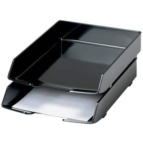Briefablage WAVE EXCLUSIV, DIN A4/C4, stapelbar, stabil, schwarz Image