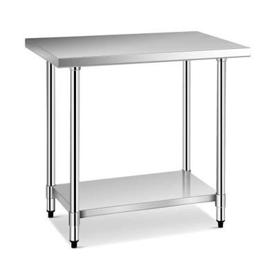 Costway 24 x 36 Inch Stainless Steel Commercial Kitchen Food Prep Table