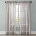 Wide Width BH Studio Crushed Voile Rod-Pocket Panel by BH Studio in Silver (Size 51" W 63" L) Window Curtain