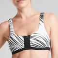 Athleta Swim | Athleta Adriata Retro Palm Bikini Top | Color: Black/White | Size: M