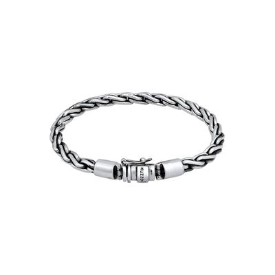 KUZZOI Herren Massiv Kastenverschluss Unisex 925 Silber 19