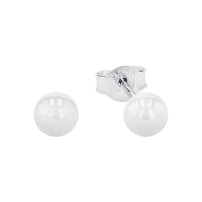 amor - Ohrstecker für Damen, 925 Sterling Silber Ohrringe 1 ct Weiss