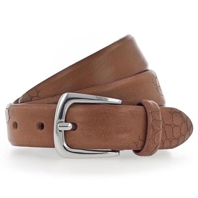 b.belt - Charlisa Gürtel Leder 1 ct Braun Damen