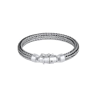 KUZZOI Herren Zopfglieder Kastenverschluss 925 Silber 23 Image