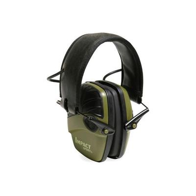 Howard Leight Impact Sport Electronic Noise Amplification Earmuffs Hunter Green R-01526