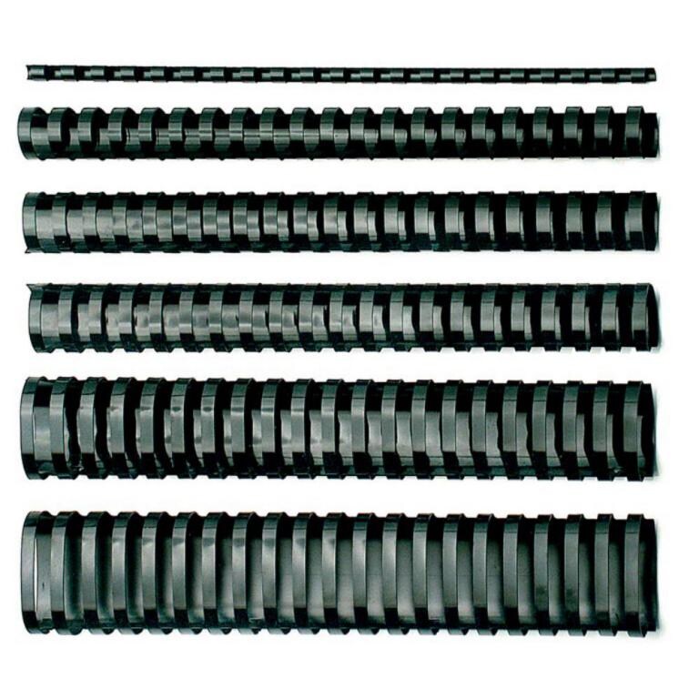 GBC Fellowes® Plastikbinderücken 22mm - schwarz/5348103 22 mm 50 Image