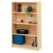 Stevens ID Systems Mobile 4 Compartment Shelving Unit Wood in Brown/Red | 59 H x 35 W x 12 D in | Wayfair 80028 Z59-073