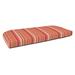 Wildon Home® Outdoor Sunbrella Seat Cushion 43.5" W x 19.5" D, Wicker in Orange/Red | 2.5 H x 43.5 W in | Wayfair 315AD74526244A7CBCA233E6E8CB947B