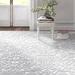 White 93 x 0.18 in Area Rug - Kelly Clarkson Home Rachelle Natural High Low Indoor Outdoor Area Rug, Polypropylene | 93 W x 0.18 D in | Wayfair