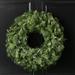 Three Posts™ Kinyon Artificial Douglas Fir Wreath Dura-Lit Traditional Faux in Green/White | 20 H x 20 W x 3 D in | Wayfair HLDY2297 32357959
