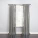 Wide Width BH Studio Sheer Voile Tab-Top Panel by BH Studio in Silver (Size 60" W 63" L) Window Curtain