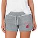 Women's Concepts Sport Gray Washington State Cougars Mainstream Terry Shorts