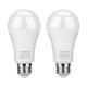 Aukora Dusk to Dawn Light Bulbs, 12W (100-Watt Equivalent) Smart Sensor Light Bulbs Super Bright E26 Base Automatic On/Off Led Bulbs Outdoor/Indoor for Porch Garage Patio Hallway(Cool White 2 Pack)
