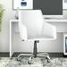 Latitude Run® Madison Avenue Mid Back Task Chair Upholstered, Leather in Gray | 37.79 H x 24.41 W x 24.8 D in | Wayfair