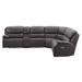 Brown Reclining Sectional - Red Barrel Studio® Quanah Left Hand Facing Reclining Corner Sectional Polyester | 41.7 H in | Wayfair