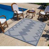 Blue 63 x 0.3 in Area Rug - Wade Logan® Waikiki Striped Indoor/Outdoor Area Rug | 63 W x 0.3 D in | Wayfair 40D62EACC50D4AC2A1A091B2CEFCC18B