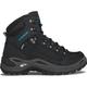 LOWA Damen Multifunktionsstiefel Damen Trekkingschuhe Renegade S Mid GTX W´s, Größe 37 ½ in Schwarz