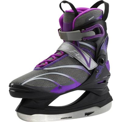 TECNOPRO Damen Eishockeyschuhe Cyclone L, Größe 36 in Schwarz/Lila/Grau