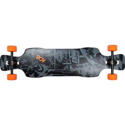 AOB Skateboard Longboard Black Shot, Größe Onesize in Schwarz