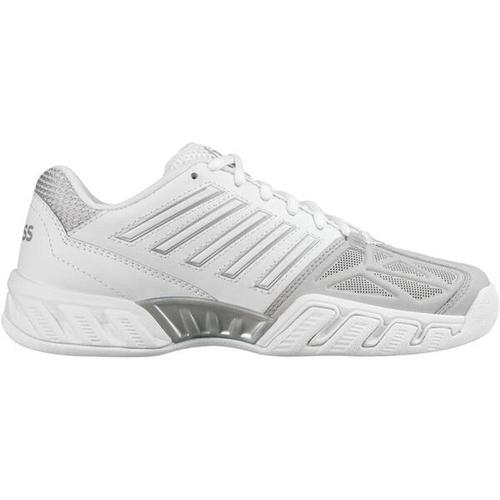 K-SWISS TENNIS Damen Tennisindoorschuhe K-SWISSTENNIS Damen Tennisschuhe Indoor Bigshot Light 3 Carp, Größe 37 ½ in Weiß/Silber/Hellgrau