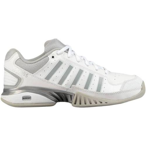 K-SWISS TENNIS Damen Tennisschuhe Indoor Receiver IV Carpet, Größe 37 ½ in Weiß/Silber