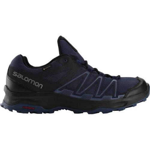 SALOMON Herren Outdoorschuh LEONIS GTX, Größe 46 in Dunkelblau/Schwarz/Grau