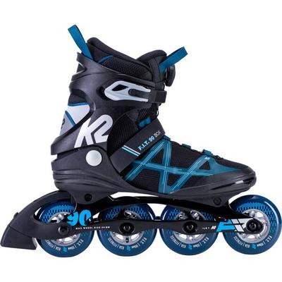 K2 Herren Inlineskates F.I.T. 90 BOA, Größe 42 in Schwarz/Blau/Silber