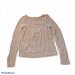 Anthropologie Sweaters | Anthropology Moth Tan Knitted Sweater Trendy Soft | Color: Cream/Tan | Size: S