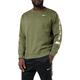 Nike Herren Repeat Fleece Crew Bb Sweatshirt, Medium Olive/White, XXL