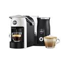 Lavazza, A Modo Mio Jolie & Milk Coffee Machine, Coffee Capsule Machine with Integrated Milk Frother and Removable Grid, Compatible with A Modo Mio Coffee Pods, 1250 W, 220–240 V, 50–60 Hz, White