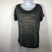 American Eagle Outfitters Tops | American Eagle Gray Graphic Tee Size Medium | Color: Gold/Gray | Size: M