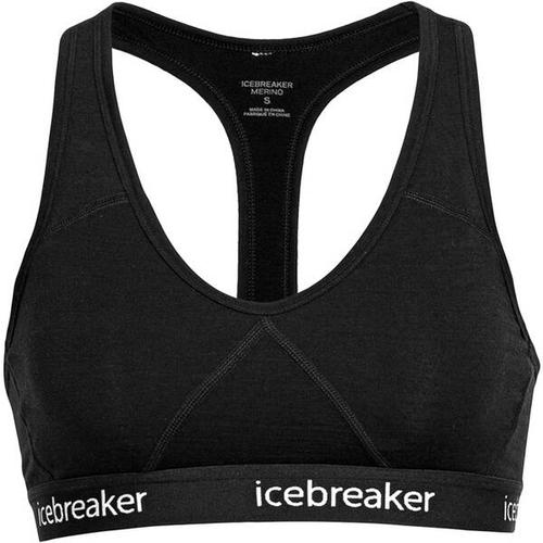 ICEBREAKER Merino Damen Sprite Racerback Bra, Größe S in Schwarz