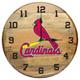 Imperial St. Louis Cardinals Oak Barrel Clock