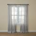 BH Studio Sheer Voile Rod-Pocket Panel Pair by BH Studio in Silver (Size 120"W 84" L) Window Curtains