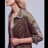 Anthropologie Jackets & Coats | Anthropologie Hei Hei Beaded Military Jacket Nwot | Color: Green | Size: S