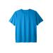 Men's Big & Tall No Sweat Crewneck Tee by KingSize in Electric Blue (Size 5XL)