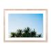 Four Hands Art Studio Palm Trees by Oliver Cole - Picture Frame Photograph Print Paper in Blue/Green | 18 H x 24 W x 1.5 D in | Wayfair