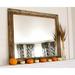 Millwood Pines Eloi Rustic Accent Mirror Metal in Brown | 30 H x 40 W x 1 D in | Wayfair 515ACC11933240A5BB7A18158BABE8DF