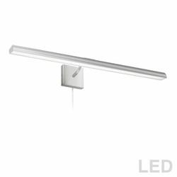 Wade Logan® Breaunna Light Plug-In Dimmable Led Wall Mounted Picture Light in Gray | 2.75 H x 32 W x 9 D in | Wayfair