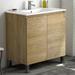 Ivy Bronx Jasso Sunset 31" Single Bathroom Vanity Set Wood/Ceramic in Brown | 33.1 H x 31.1 W x 19.6 D in | Wayfair