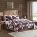 Woolrich Full/Queen Oversized Plaid Print Cotton Quilt Set in Red/Grey - Olliix WR13-2523