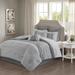 510 Design King Embroidered 8 Piece Comforter Set in Grey - Olliix 5DS10-0219