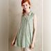 Anthropologie Tops | Anthropologie 11.1 Tylho Green Tunic Small Stripes Sleeveless Flowy Boho New | Color: Green/White | Size: S