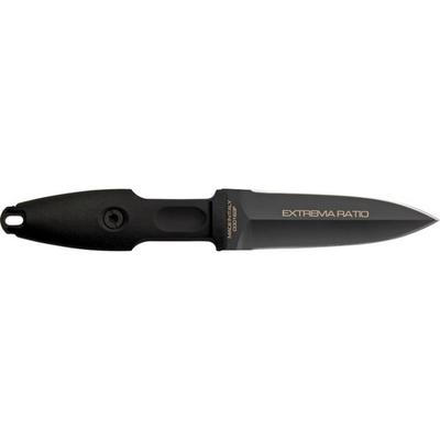 Extrema Ratio Pugio Fixed Blade Knife 4.25in Black Stainless Dagger Black Forprene Handle EX314BL