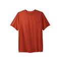 Men's Big & Tall Boulder Creek® Heavyweight Crewneck Pocket T-Shirt by Boulder Creek in Desert Red (Size 2XL)
