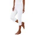Plus Size Women's Comfort Stretch Capri Jean by Denim 24/7 in White Denim (Size 22 W)
