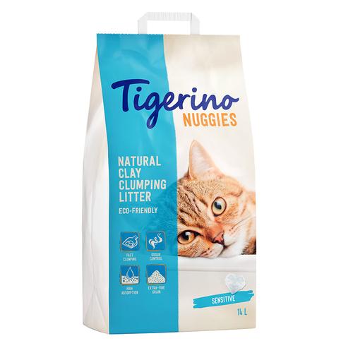 Tigerino Nuggies Sensitive Katzenstreu - parfümfrei - 2 x 14 l