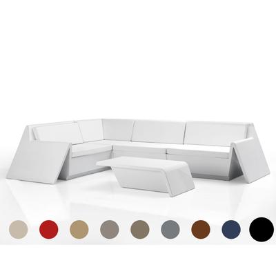 Vondom »REST« Outdoor Modul Chaiselongue / Basic matt / Khaki / B 106 x H 45 x T 56 cm Image