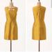 Anthropologie Dresses | Anthropolgie/ Maeve Gold “Bow-Tie” Cutout Dress | Color: Gold | Size: 8