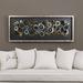 Wade Logan® Burleen Iron Discs Shadow Box Wall Décor Metal in Black/Gray/Yellow | 24 H x 62 W in | Wayfair BBMT8131 41579576